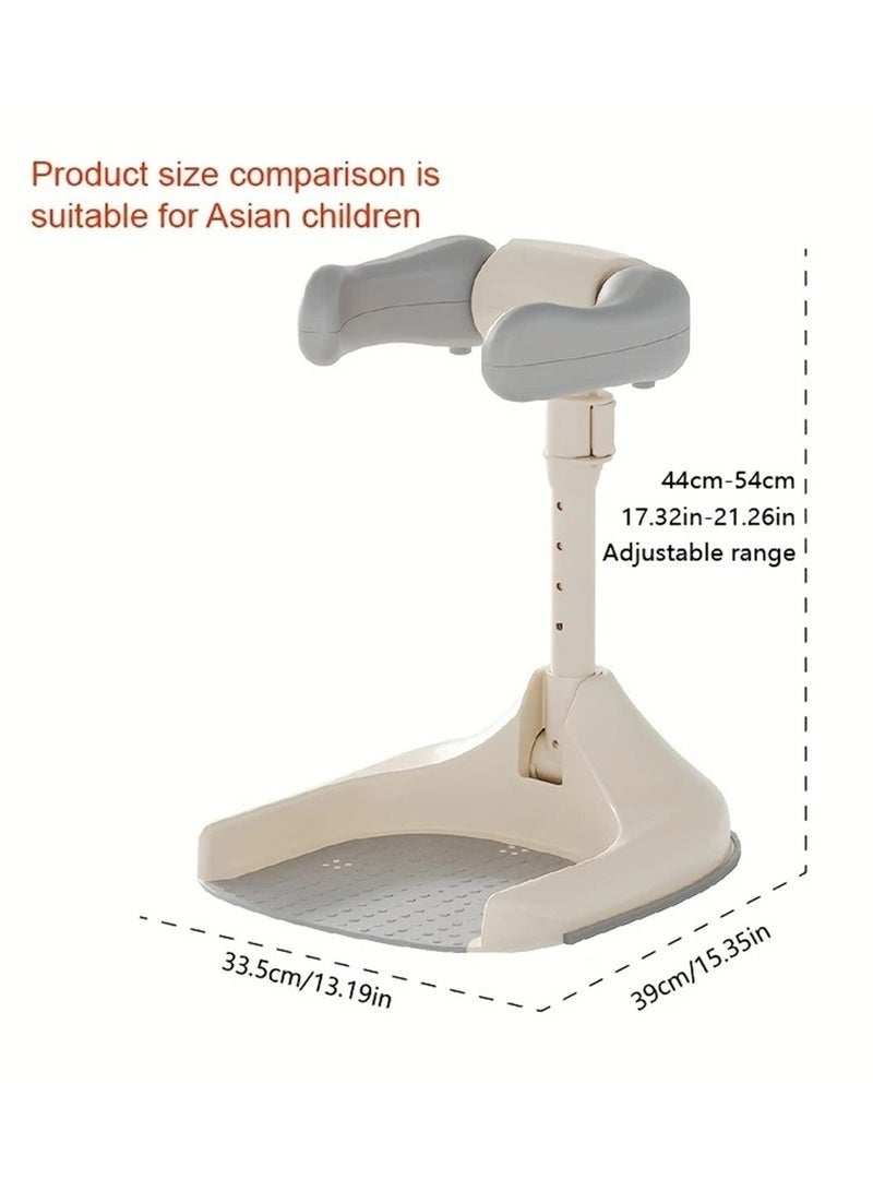 هاي هونور حامل استحمام للأطفال، قابل للطي والتعديل بخمسة مستويات، مقعد استحمام مُحسّن للأطفال من عمر 6 أشهر فما فوق، مانع للانزلاق | سهل التنظيف | مناسب للسفر (رمادي) - Image 3